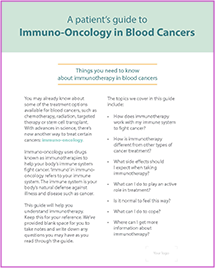 I-O in Blood Cancer Patient Guide thumbnail
