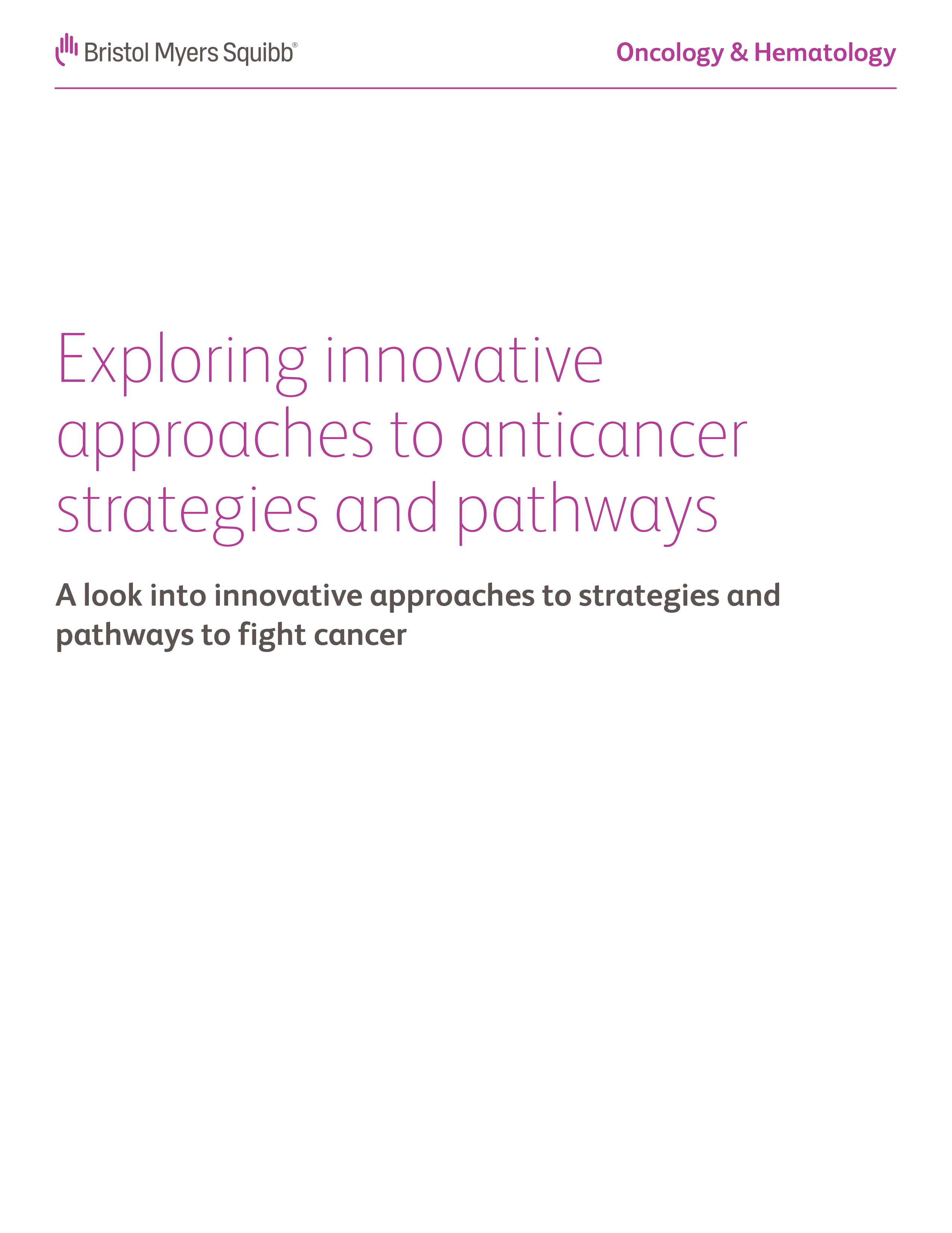 Anticancer Strategies and Pathways Brochure thumbnail